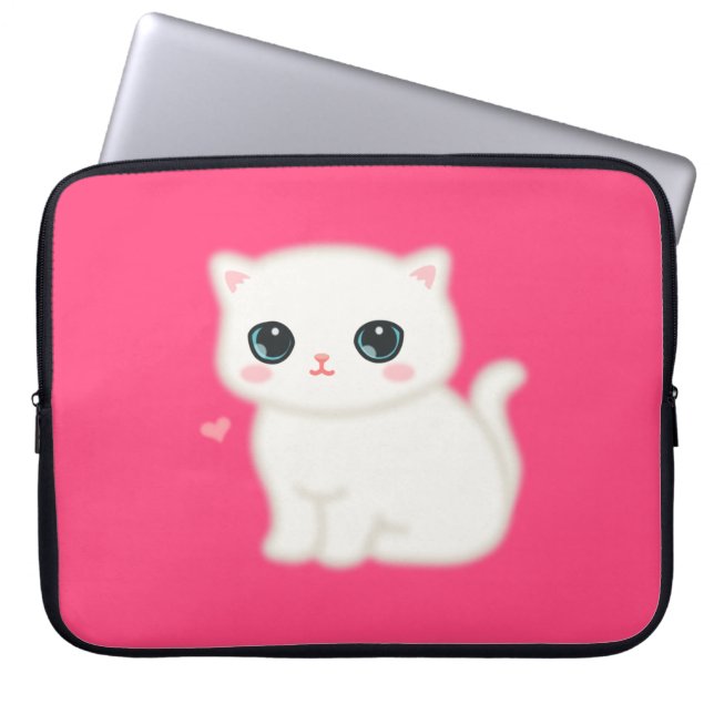 Flockige Kleinigkeit Laptopschutzhülle (Vorderseite)
