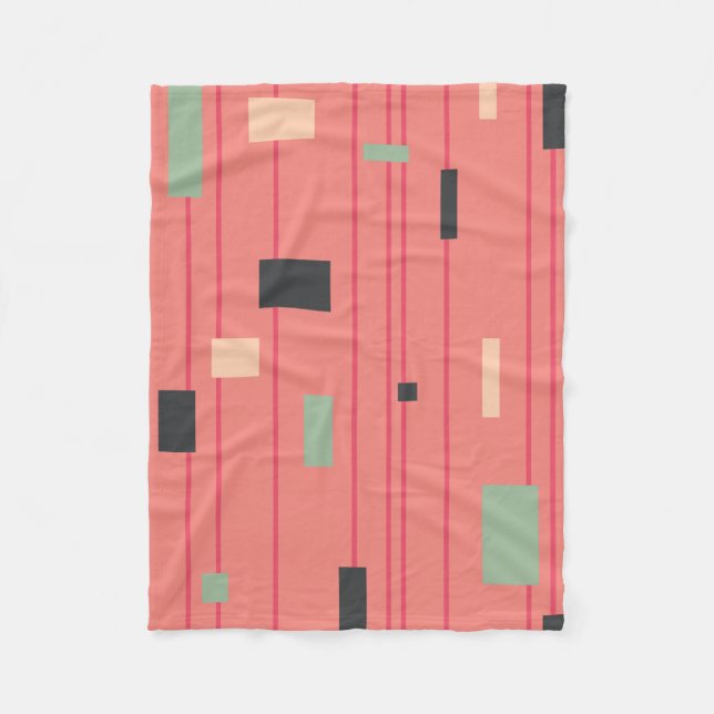 Flockiger rosa Panther Fleecedecke (Vorderseite)