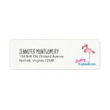 Flocking Fabulous Typografy w/Pink Flamingo