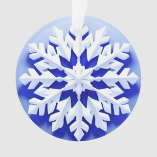 Flocon de Neige Bleu Détaille