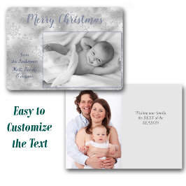 Flocon de neige en argent Deux Noël Modèle photo