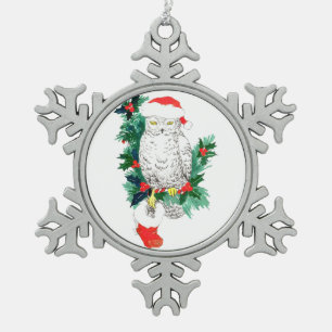 Flocon de neige en eau mignonne Faune ornement de 