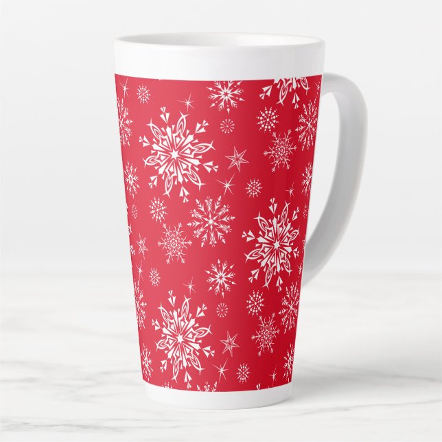 Flocon de neige Latte Mug (Angle droit)
