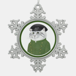 Flocon De Neige ORNEMENT CHAUFFEUR CHAUSSEUR Pewer Snowflake