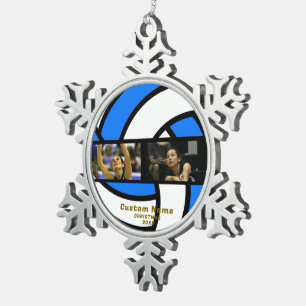 Flocon De Neige Ornement photo volleyball - Eplucheuse personnalis