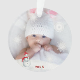 *~* Flocon de neige photo de Noël Baby AP44 Homme 