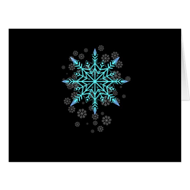 Flocon de neige rétro pour femmes (Devant horizontal)