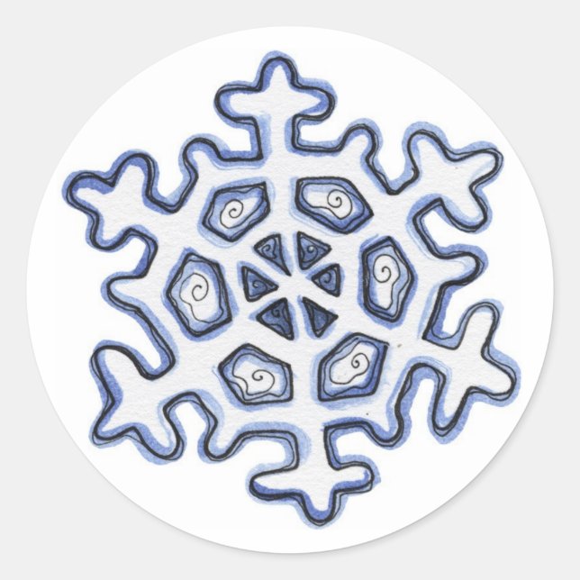 Flocon de neige - Stickers (Devant)