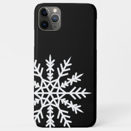 Flocon de neige sur coque iphone noir