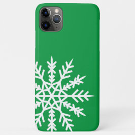 Flocon de neige sur coque iphone vert
