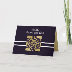 Flocon de neige violet Business Merci Cartes