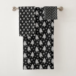 Flocon de neige Whimsical Christmas Tree Blanc Noi