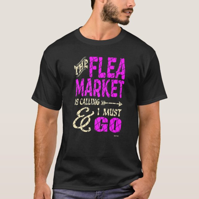Flohmarkt ruft T-Shirt (Vorderseite)