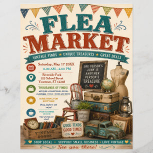 Flohmarktposter Flyer