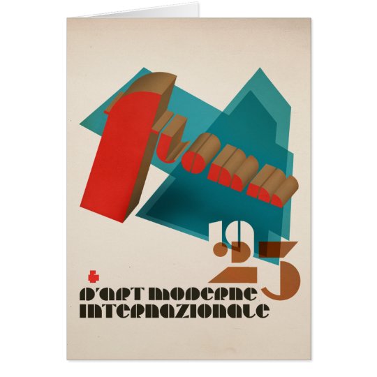 FLomm D'Art 1923 Moderne Internazionale Karte