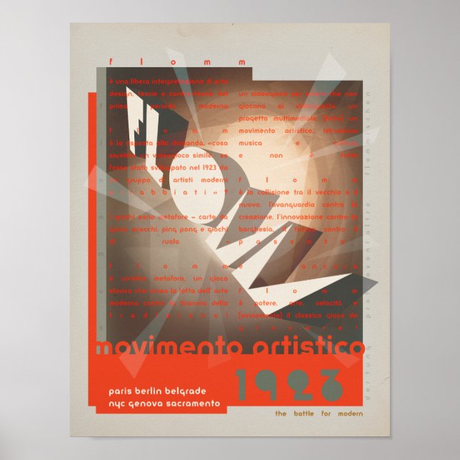 FLomm movimento artistico Poster (Vorne)