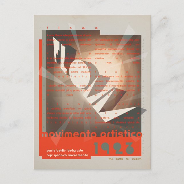 FLomm movimento artistico Postkarte (Vorderseite)