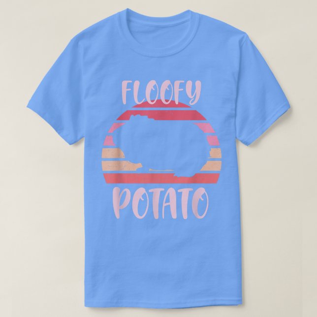Floofy Potato Fluffy Potato Piggies Niedlich Pink  T-Shirt (Design vorne)