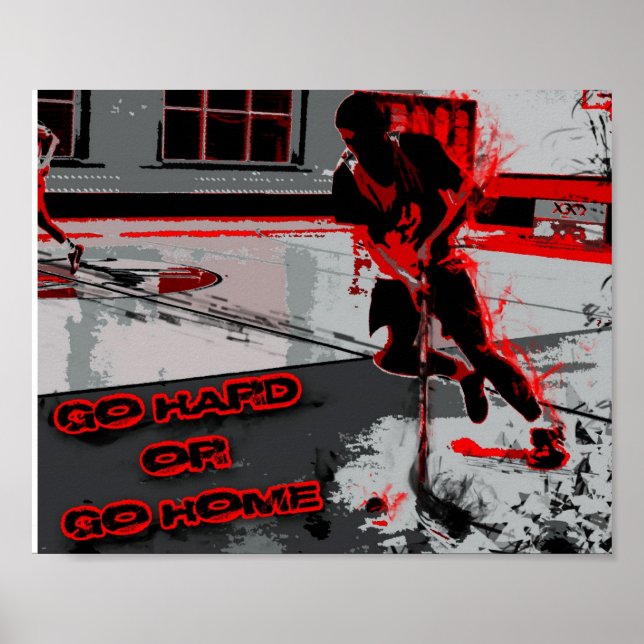 Floorball-Inspiration (Gehen Sie hart oder gehen S Poster (Vorne)