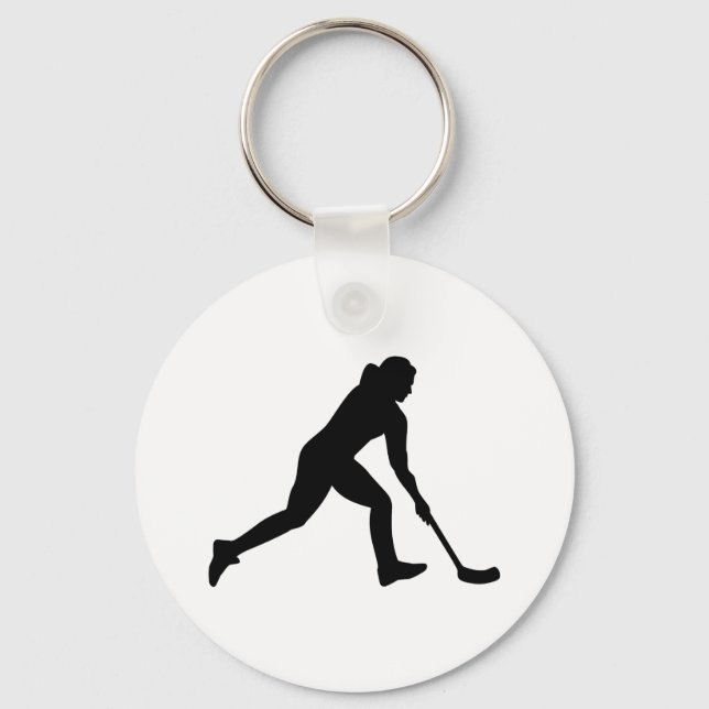 Floorball woman schlüsselanhänger (Vorderseite)