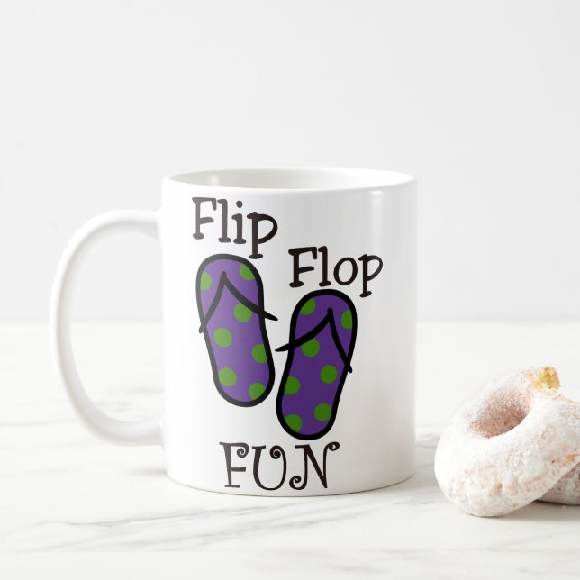 Flop Fun Umgedreht Kaffeetasse (Mit Donut)