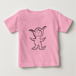 Floppy Pointy Ear Kids Jammies Design Baby T-shirt