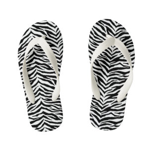 Flops à tongs pour enfants-Zebra Imprimer tongs