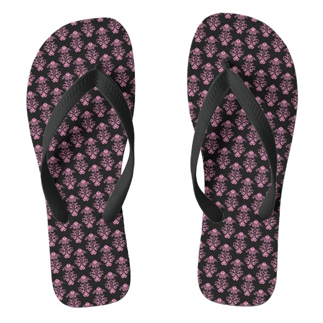 Flops kippen/rosa Damaske Flip Flops (Fußbett)