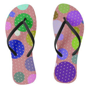 Flops mit Punkten und mehr Punkten kippen Flip Flops