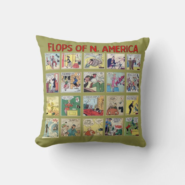 "Flops of N. Amerika" wirbelkissen Kissen (Vorderseite)