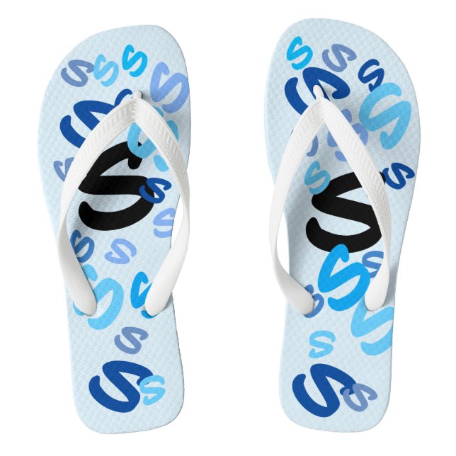 Flops spiegeln - Erste Schritte in Blau Flip Flops (Fußbett)