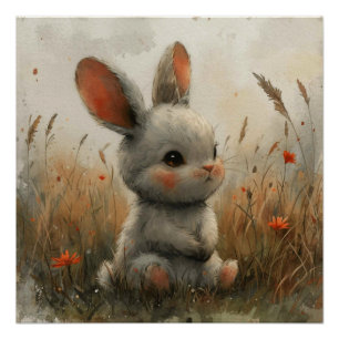 Flopsy Extravagant: Ein bisschen Whimsy Bunny Poster