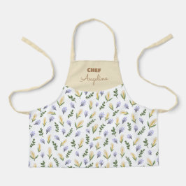 Flor de agua y lavanda schürze