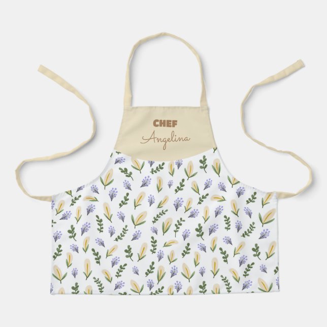 Flor de agua y lavanda schürze (Vorderseite)