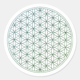 Flor de la Vida Calca Runder Aufkleber
