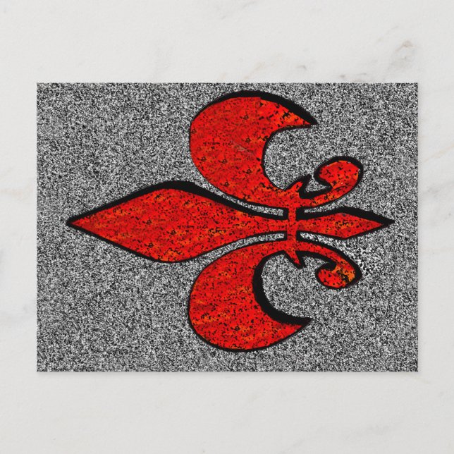 Flor De Lis Postkarte (Vorderseite)