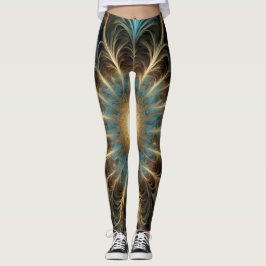 Flor Fractal Radiante Leggings