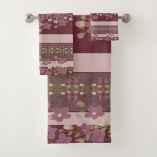 Flor- und Strickhandtuch Badhandtuch Set