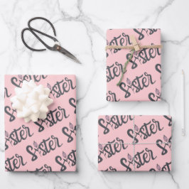 Flor Wrapping Paper Flat Sheet Set 3 Geschenkpapier Set
