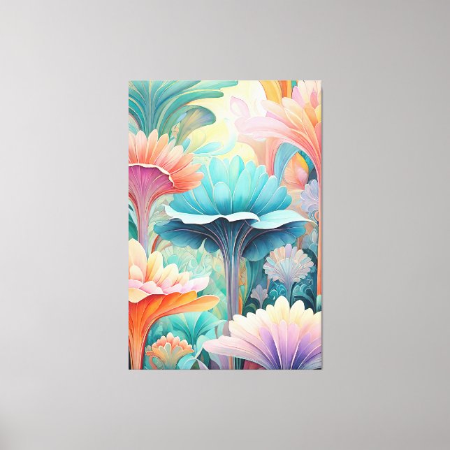 Flora 2 Blütenpastete Canvas Print Leinwanddruck (Vorderseite)