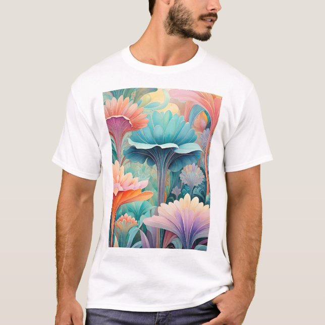 Flora 2 Floral Pastete T-Shirt (Vorderseite)