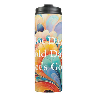 Flora 3 Floral Pastell Thermal Tumbler Thermosbecher