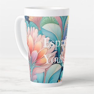 Flora 4 Flora Pastell Latte Tasse