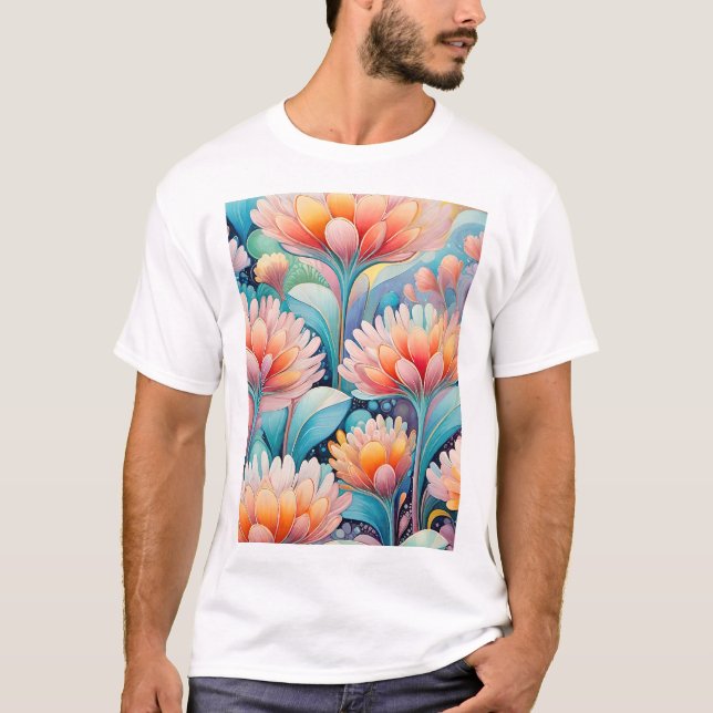 Flora 4 Pastell T-Shirt (Vorderseite)