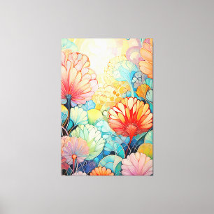 Flora 5 Blütenpastete Canvas Print Leinwanddruck