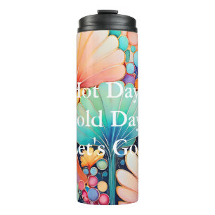 Flora 6 Floral Pastell Thermal Tumbler Thermosbecher