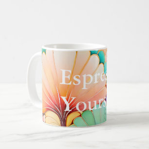 Flora 6 Pastell-Tasse Kaffeetasse