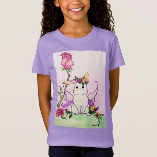Flora aus dem Bitsy Bunnies Lavender T - Shirt (Vorderseite)