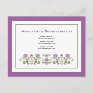 Flora-Bienen-Register-Karte Begleitkarte