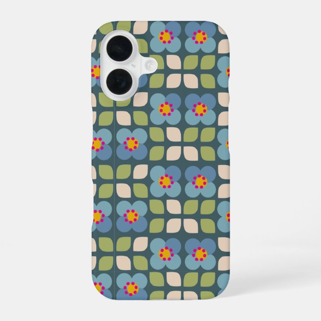 FLORA BLUSH - Botanisches iPhone-Case iPhone 16 Hülle (Rückseite)